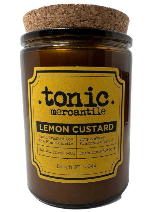 Tonic Mercantile 12oz candle (Lemon Custard)