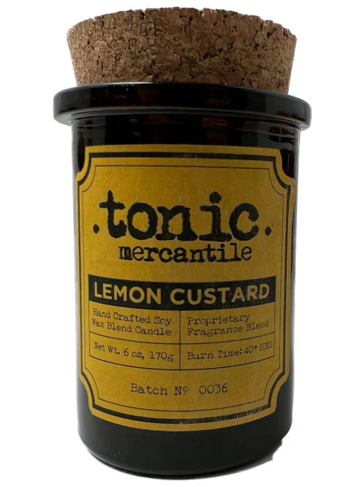 Tonic Mercantile 6oz candle (Lemon Custard)