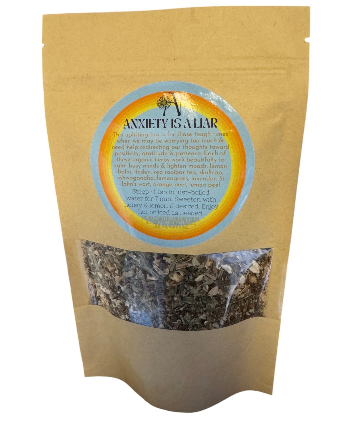 Organic Tea Blend: Anxiety is a Liar (Medium tea bag)