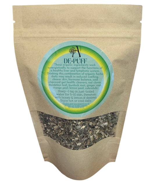 Organic Tea Blend: De-Puff (Medium tea bag)